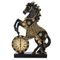 Фигурка декоративная &quot;Лошадь&quot; с часами (AAx1,н.п.), L23 W7 H33 см