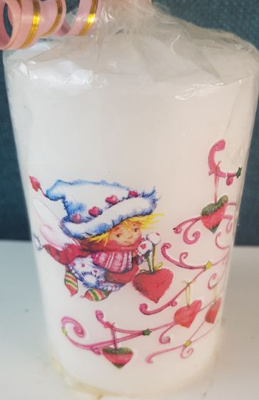 !Набор свечей 2 штуки - Свеча &quot;Ангелок&quot; 6x6x10 см., цвет белый