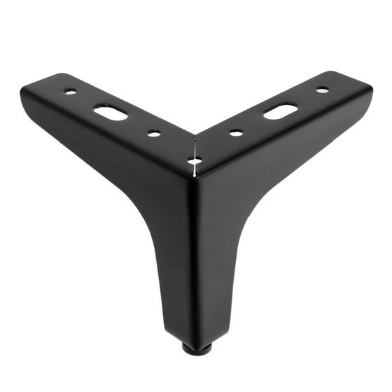 Опора мебельная CAPPIO STOP04, h=100 мм, 11.5х11.5 мм, цвет матовый черный