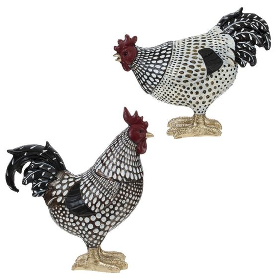 Фигурка декоративная &quot;Петух&quot;/&quot;Курица&quot;, L13 W5,5 H15 см, 2в.