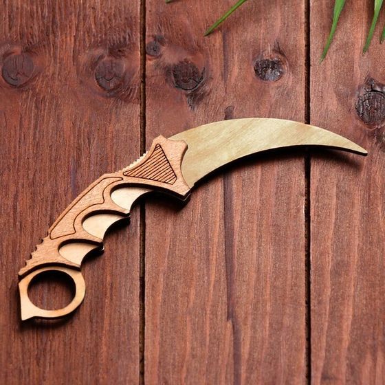 !Сувенир деревянный «Керамбит» (3 штуки)