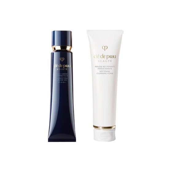 Clé De Peau Beauté Long Tube Star Primer Cleanser Set Hydrating Moisturizing Refreshing Cleaning 2 Pack