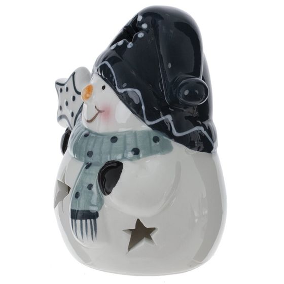 Фигурка декоративная &quot;Снеговик&quot; с подсветкой (LR44x2), L, L7,5 W6,5 H9 см