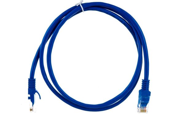 Патч-корд Exegate UTP 4 пары cat.5E CCA 1м синий RJ45-RJ45 (EX241494RUS)