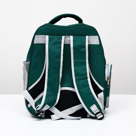 !09 Рюкзак для переноски кошек «Котик», прозрачный, 34×25×40 см, зелёный