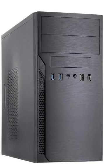 ПК IRU Office 310H6S MT черный i3-12100 8Gb/512Gb UHDGr730 DOS (2063117)