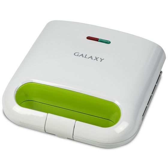 Вафельница Galaxy LINE GL2963 800Вт белый/зеленый