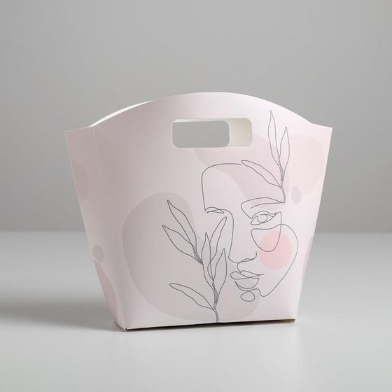 !09 НАБОР ИЗ 10 ПАКЕТОВ - Пакет подарочный Enjoy life, 23 × 22 × 6 см. цвет розовый с рисунком