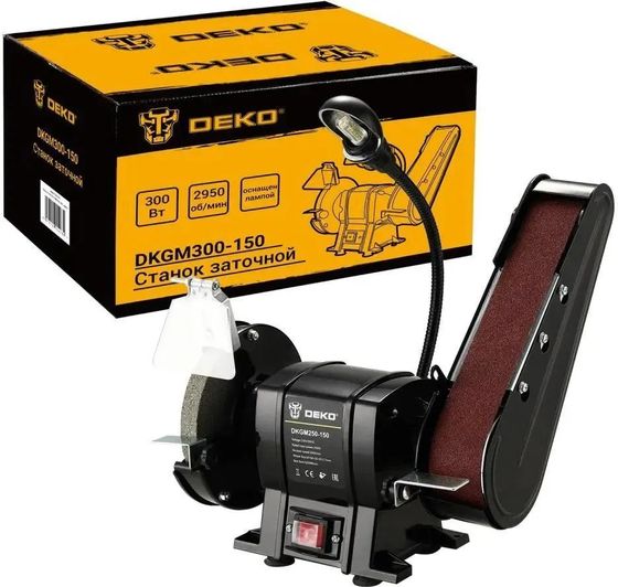 Станок заточной Deko DKGM300-150 300Вт 2950об/мин 150мм (063-4325)