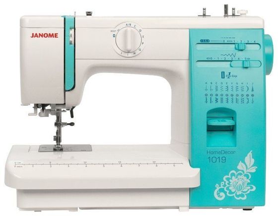 Швейная машина Janome HD1019 белый/голубой