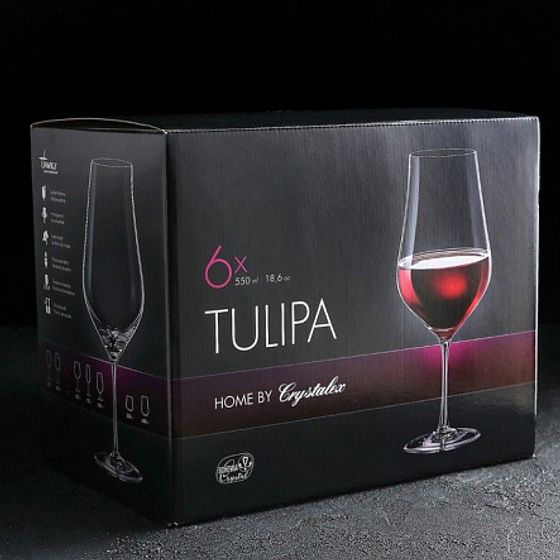 Набор бокалов для вина TULIPA 6шт 550мл