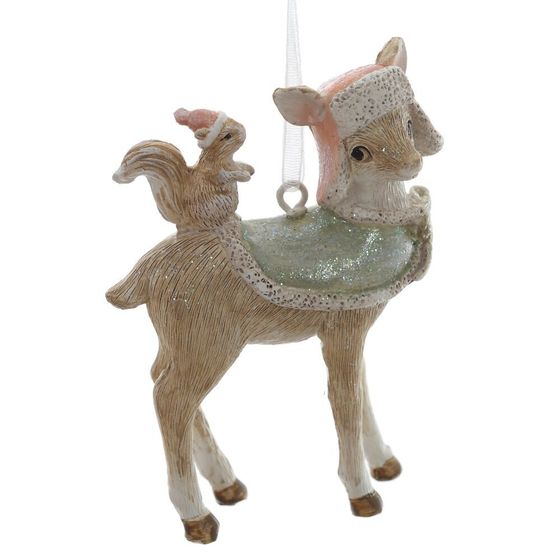 Фигурка декоративная подвесная "Олененок", L5,5 W2,5 H8 см, 3в.