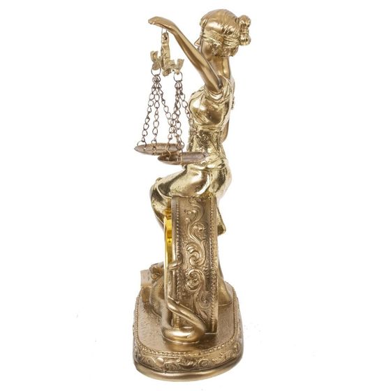 Часы настольные декоративные &quot;Фемида&quot; (1xAAA н/п), L9 W8 H24 см