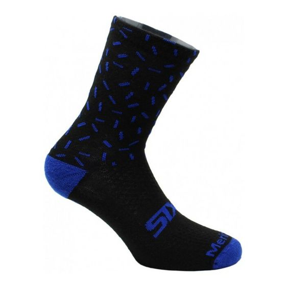 Носки SIXS MERINOS, размер 40-43, чёрные, синие