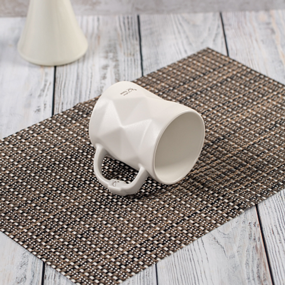 Кружка BLACK&WHITE белая 390мл