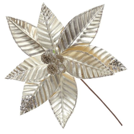 Цветок искусственный &quot;Пуансеттия&quot;, L28 W25 H40 см