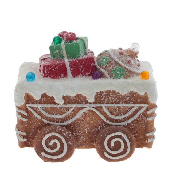 Фигурка декоративная с подсветкой &quot;Вагончик&quot;(3хААА,н/п), L22 W16 H19 см