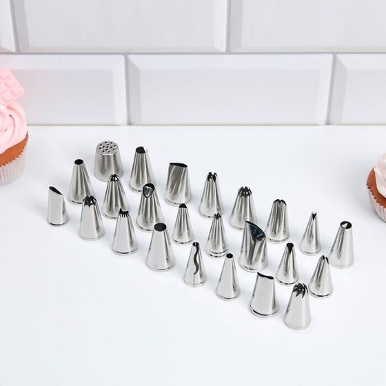 !09 Набор кондитерских насадок «Дворец», 15.8 х 9.4 см 24 шт