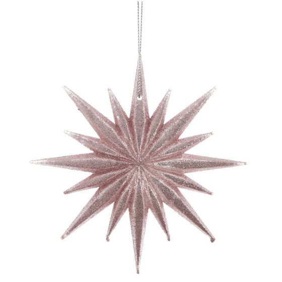 Изделие декоративное подвесное "Снежинка", L12 W1 H12 см, 4в.