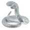 Фигурка декоративная "Змея", L16 W18 H14 см, 1 штука, дизайн микс