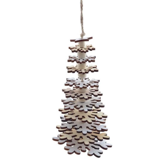 Украшение новогоднее &quot;Елочка&quot;, L7 W7 H14,5 см, 3в.