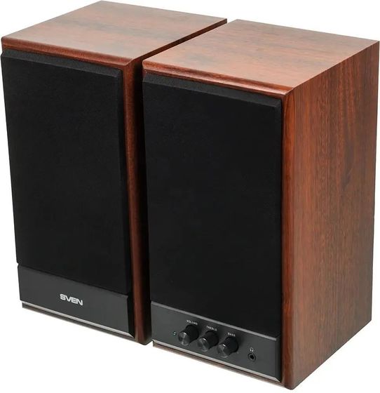 Колонки 2.0 Sven SPS-702 40Вт коричневый