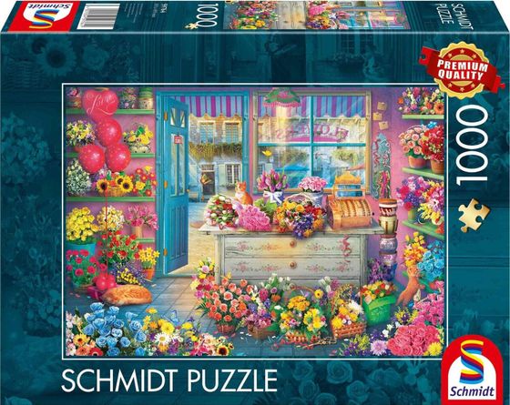 Schmidt Spiele Puzzle PQ 1000 Kwiaciarnia G3