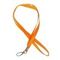 !09 Лента для бейджа(набор 5 штук) ширина-9 мм, длина-80 см с широким металлическим карабином, оранжевая