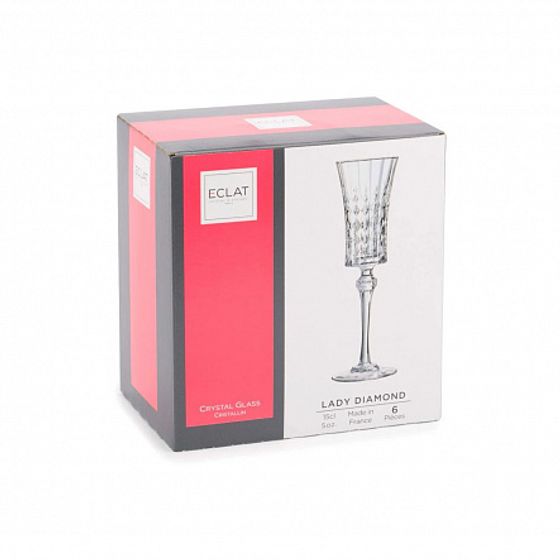 Набор бокалов для шампанского ЛЕДИ ДАЙМОНД 2шт 150мл