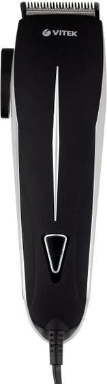 Машинка для стрижки Vitek Metropolis VT-2589 сеть (насадок 4шт) черный/серебристый