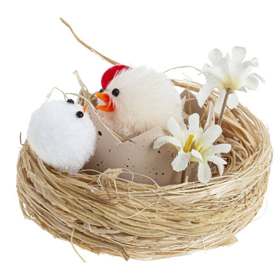 Изделие декоративное &quot;Гнездо пасхальное&quot; L7,5 W7,5 H5 см, 2в.