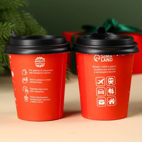 !09 Подарочный набор «Абонемент»: кофе молотый 8 г., зелёный чай сенча с кокосовой стружкой и мятой 3 г.