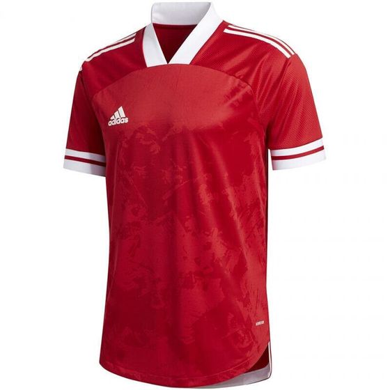 Мужская футболка спортивная красная с логотипом для футбола adidas Condivo 20 Jersey M FT7257