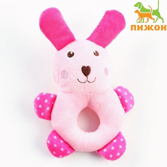 Игрушка пищащая для собак  &quot;Кролик&quot;, 17 см