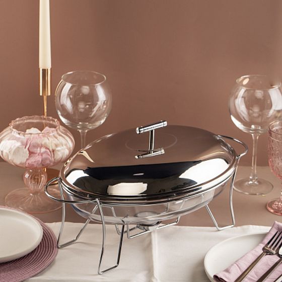 Мармит INVITE 3л 44x24,5x16,5см овальный