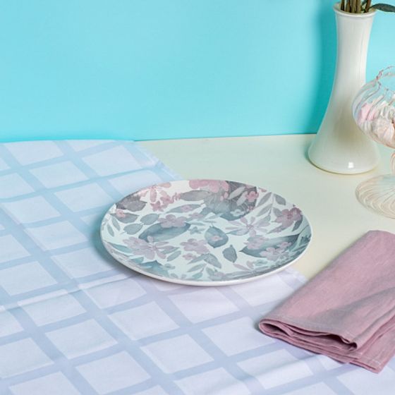 Тарелка обеденная BLOOMING розовая 24см