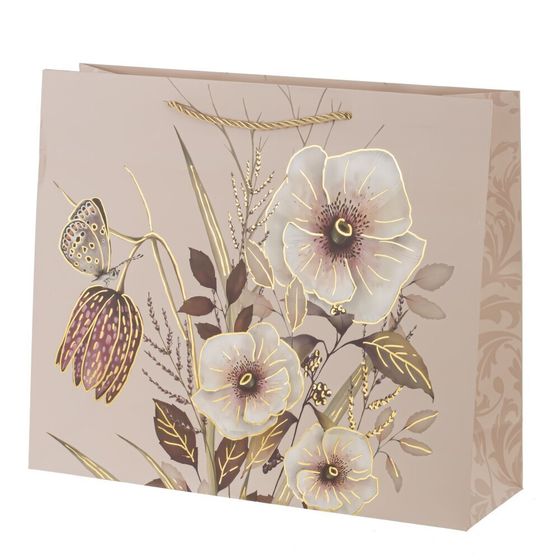 Пакет подарочный (бумага 210г/м2, блок микс 12шт), L38 W12 H32 см, 4в.