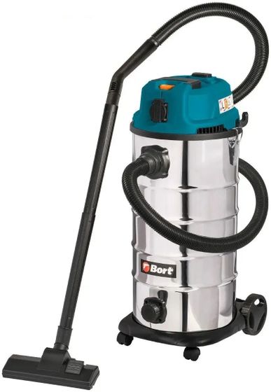 Строительный пылесос Bort BSS-1640-Storm 1600Вт уборка: сухая/влажная/выдув синий (93417517)