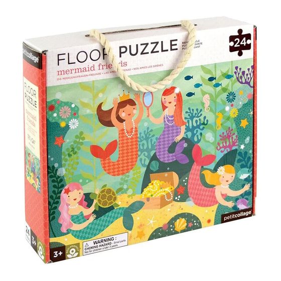 PETIT COLLAGE Floor Puzzle Mermaid Friends