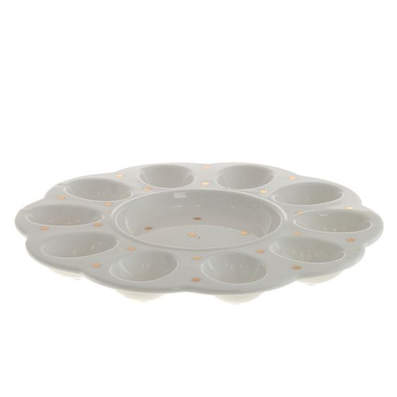 Тарелка для 10-ти яиц, L25,5 W25,5 H2,5 см