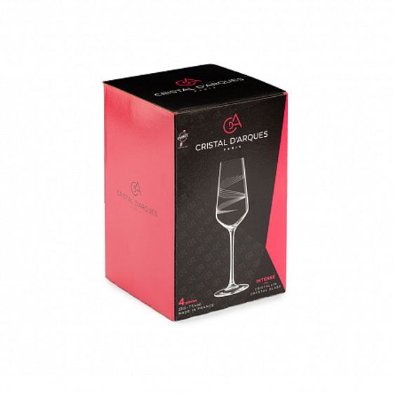 Набор фужеров для шампанского INTENSE 4шт 230мл