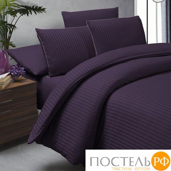 Пододеяльник+наволочка Карвен QUILT евро сатин Lorenz Purple