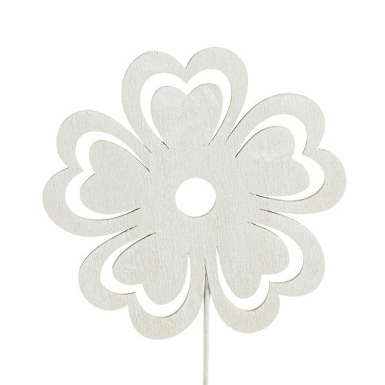 Изделие декоративное (вставка) &quot;Цветок&quot; (8*0,1*7,5) (блок 24шт), Д8 Ш0,1 В28 см