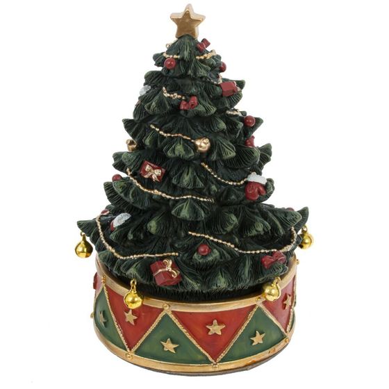 Фигурка декоративная с муз и движ &quot;Елка&quot;, L12 W12 H17 см