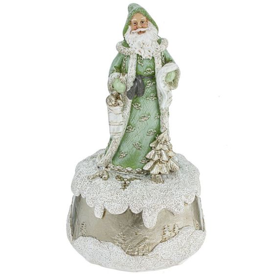 Фигурка декоративная с музыкой &quot;Дед Мороз&quot;, L10 W10 H18 см, 2в.