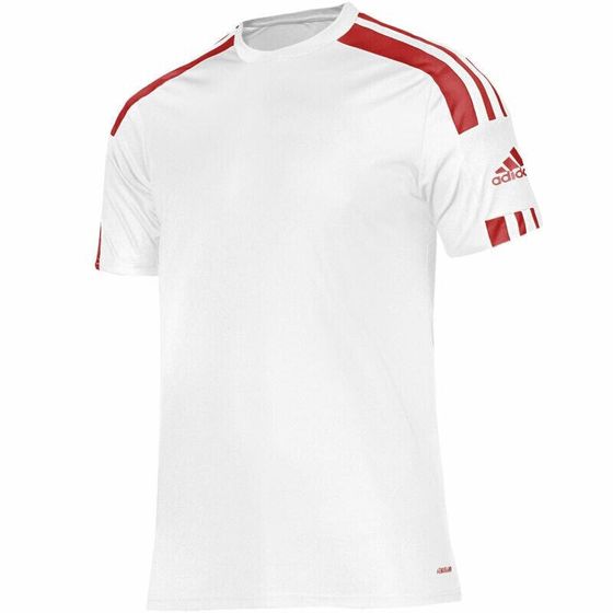 Мужская футболка спортивная белая для футбола The adidas Squadra 21 JSY M GN5725 football shirt