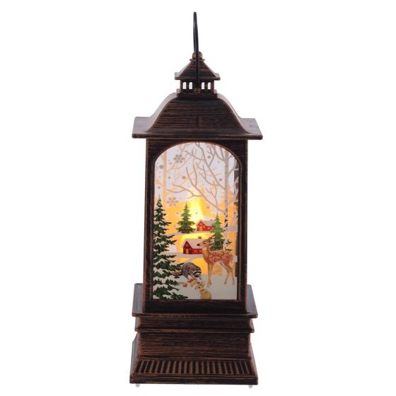 Изделие декоративное &quot;Фонарь&quot; (подсвет, AAAх3 н/п +USB)  L7,5 W7,5 H20 см, 5в.