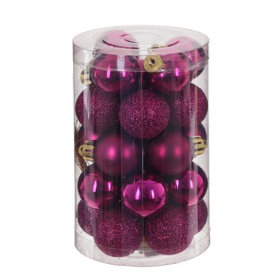 Набор из 25шт Украшение новогоднее &quot;Шар&quot;, D 3 см, L3 W3 H4 см