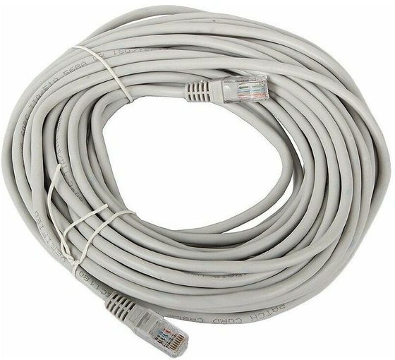 Патч-корд 5-970 15.0 1G UTP 4 пары cat5E CCA molded 15м серый RJ-45 (m)-RJ-45 (m)