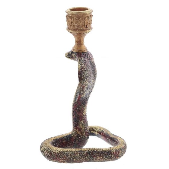 Подсвечник &quot;Змея&quot;, L10 W10 H18 см, 2в.